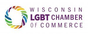 The logo for the wisconsin lgbt chamber of commerce