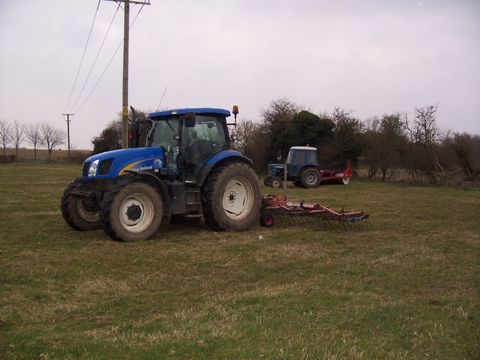 using tractors to scarify a paddock