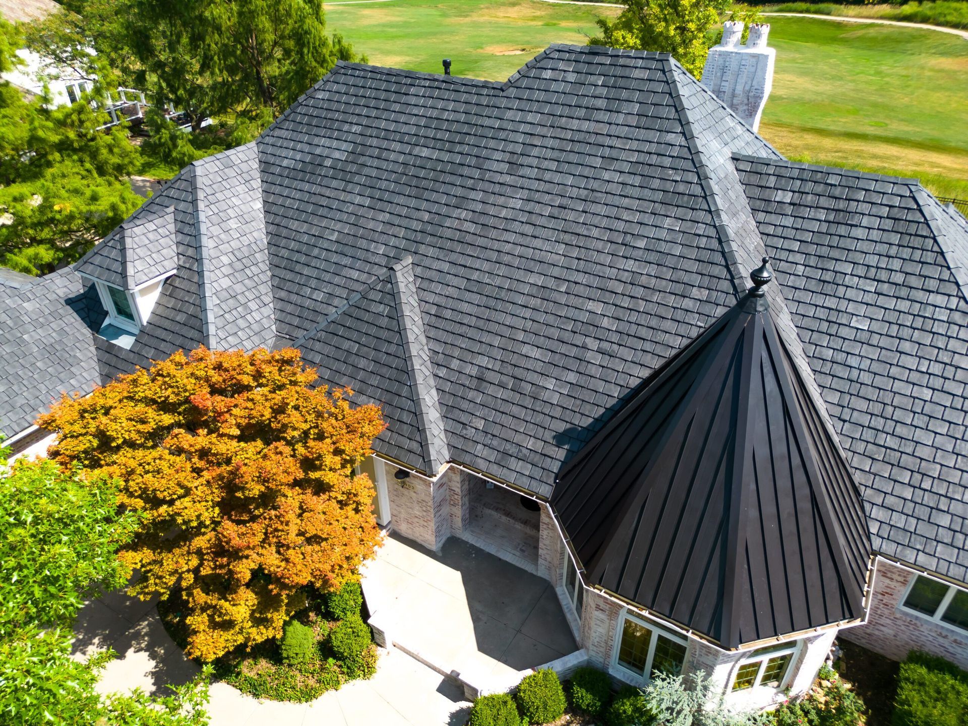 Delaware, OH  Slate Tile roof by Brava 