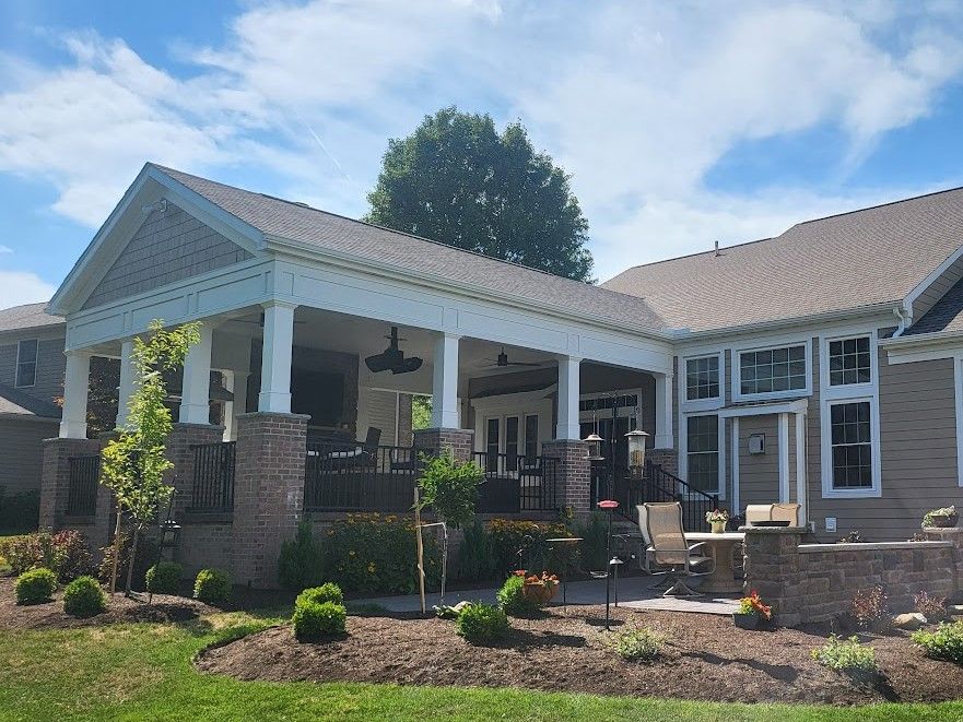 Porch on a home in Broadview Heights