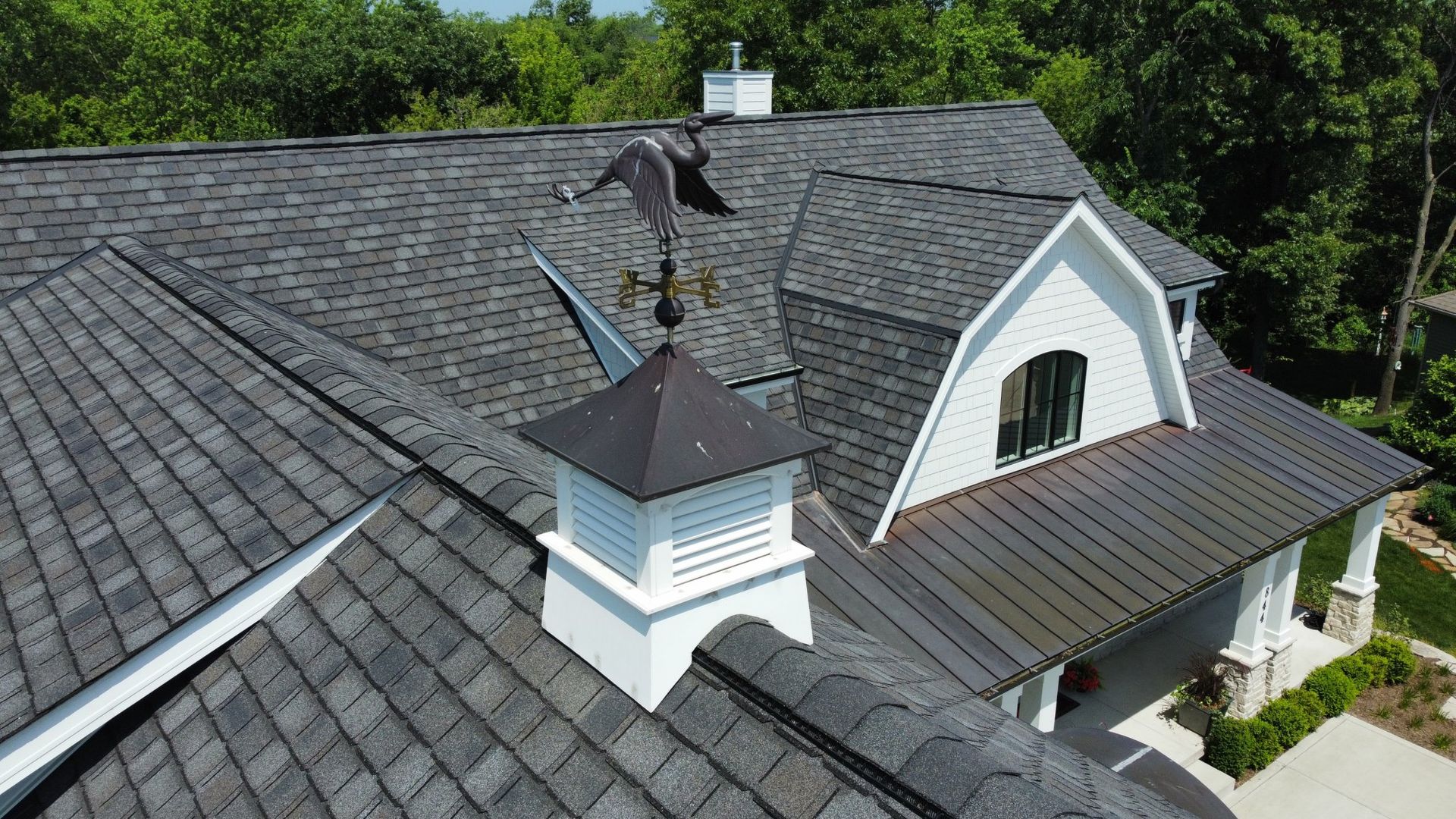 Shingle roof install