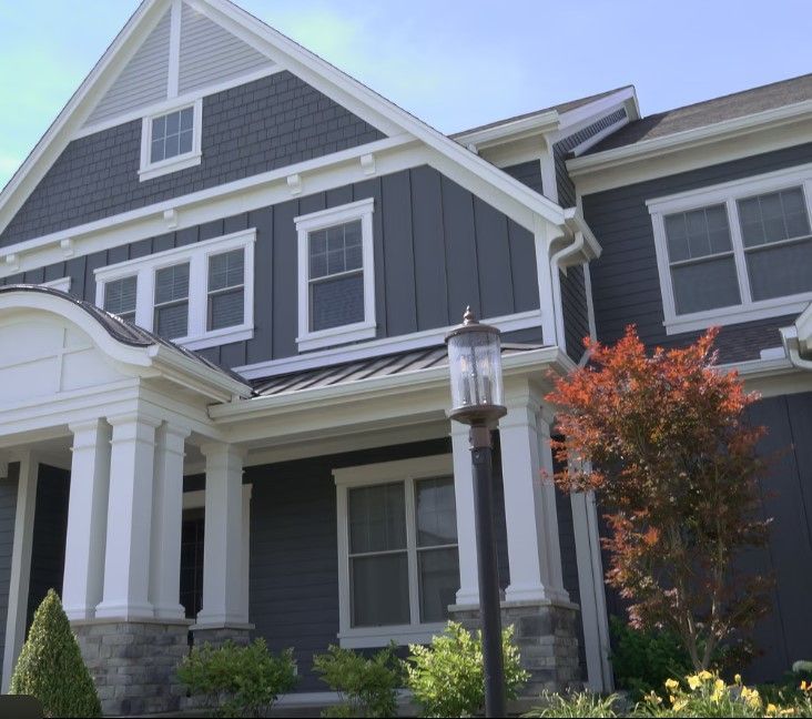 Engineered wood on a home in Tallmadge