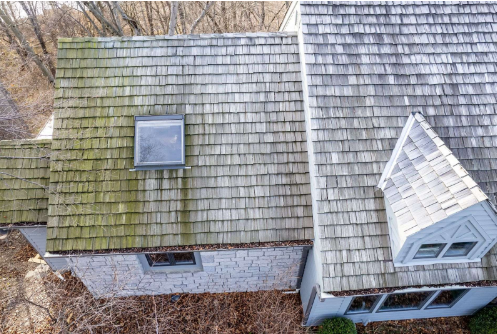 Before Synthetic Shake Tile Roof