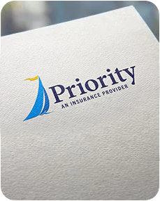 A close up of a worldwide insurance agency logo on a piece of paper.