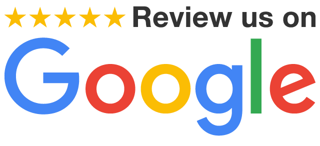 A google logo that says review us on google