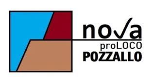 Logo for Nova Pro Loco Pozzallo, with blue, red, and tan geometric design