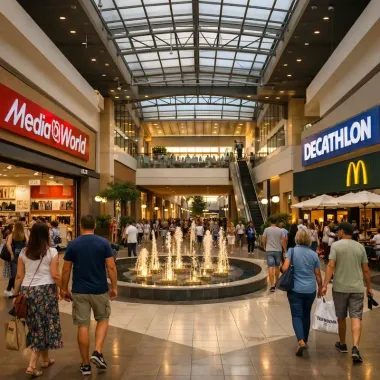 Porte di Catania shopping mall with fashion electronics and restaurants