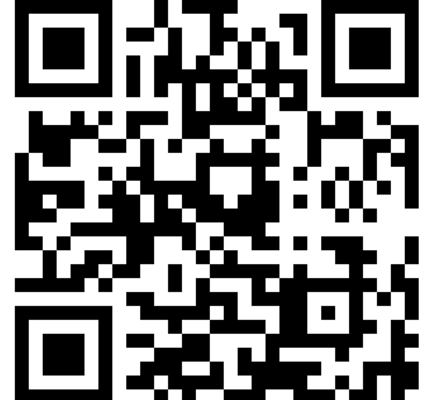 QR code: a square with a unique pattern of black and white squares, used for scanning.