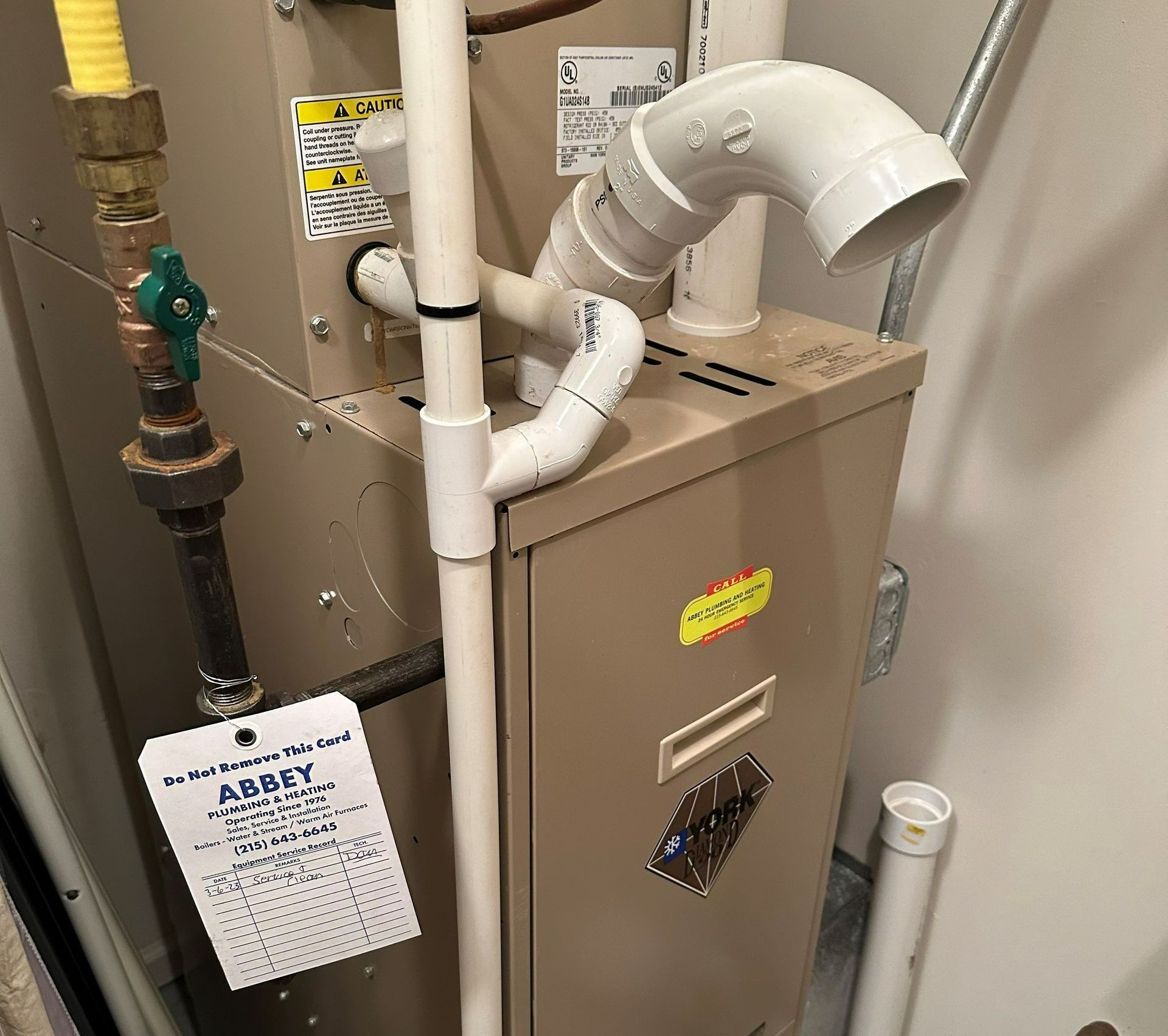 Repairing A Gas Boiler — Lansdale, PA — Abbey Plumbing & HVAC