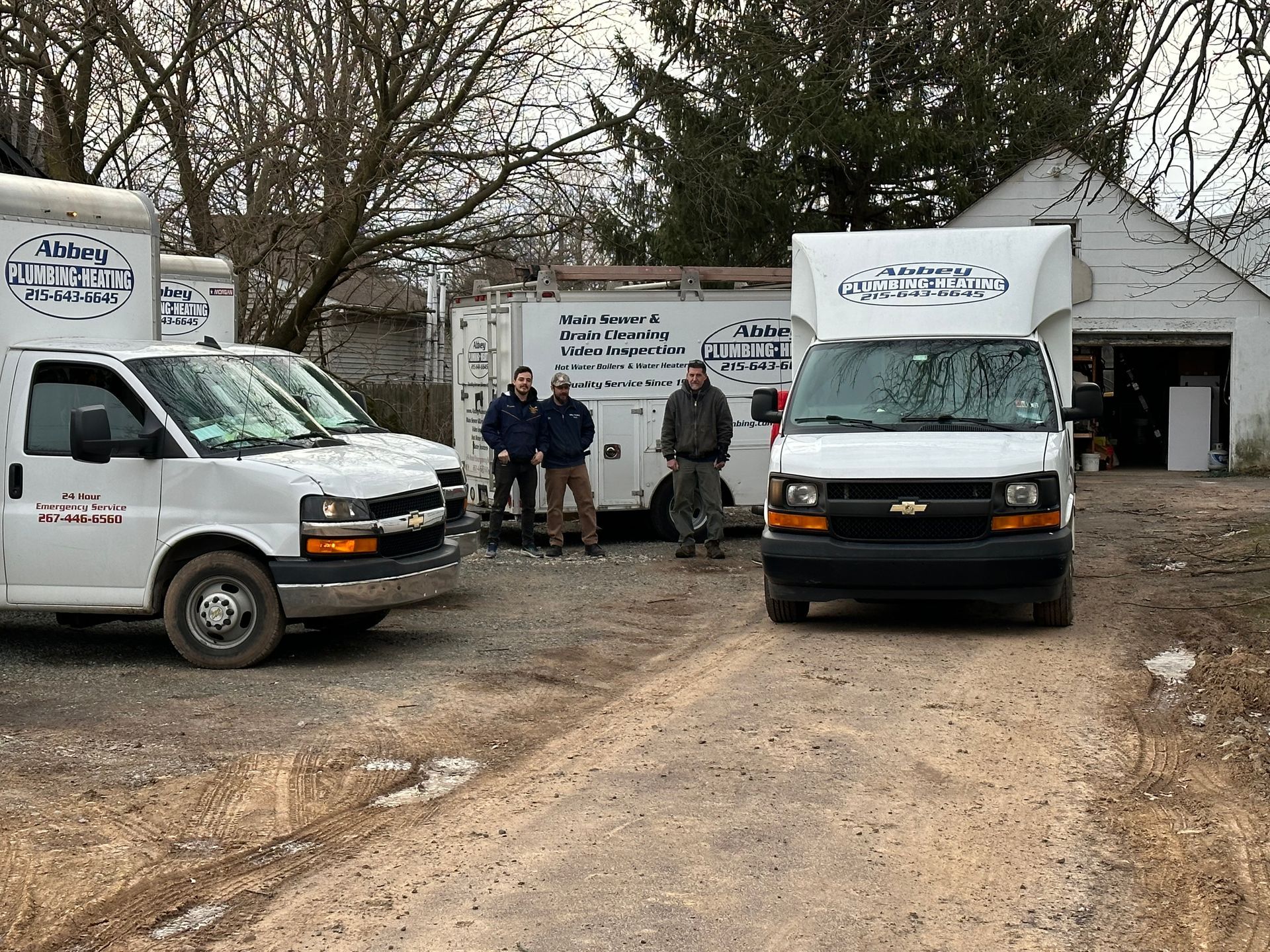 HVAC Service Trucks — Lansdale, PA — Abbey Plumbing & HVAC