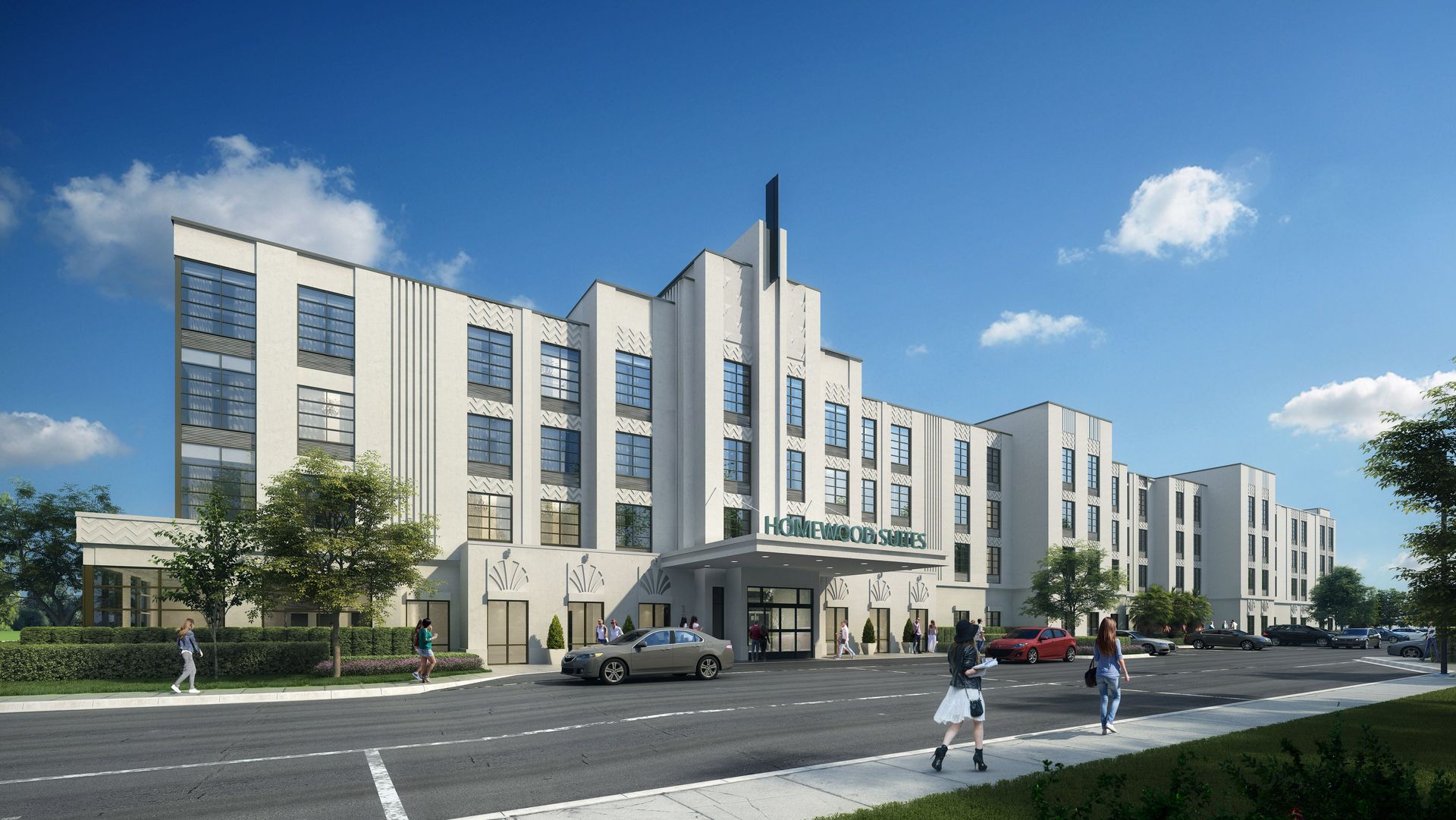 Celebration Florida Homewood Suites rendering by PFVS Architects and Interiors