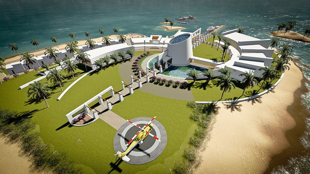 island-spa Abu Dhabi, UAE PFVS Architects