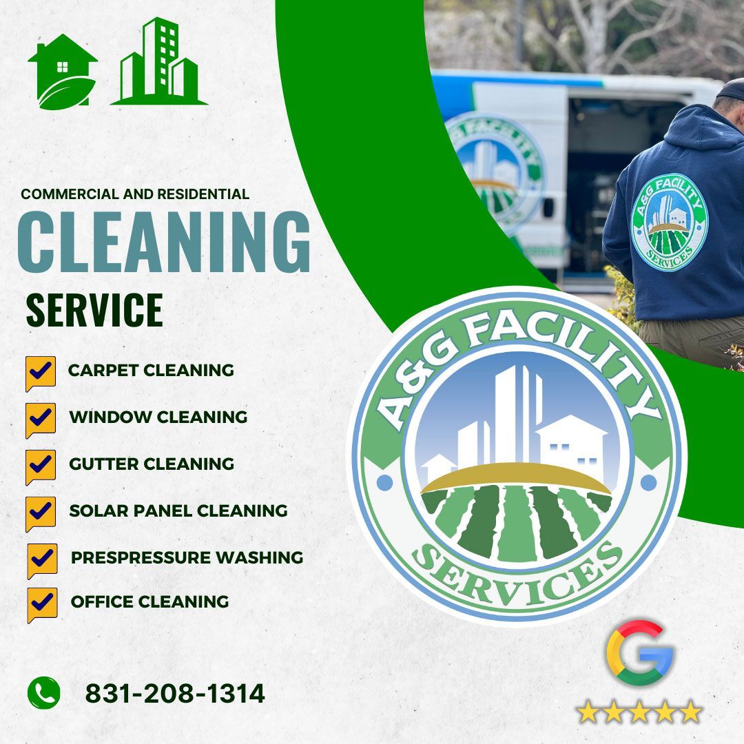 A poster for a cleaning service called a & g facility services