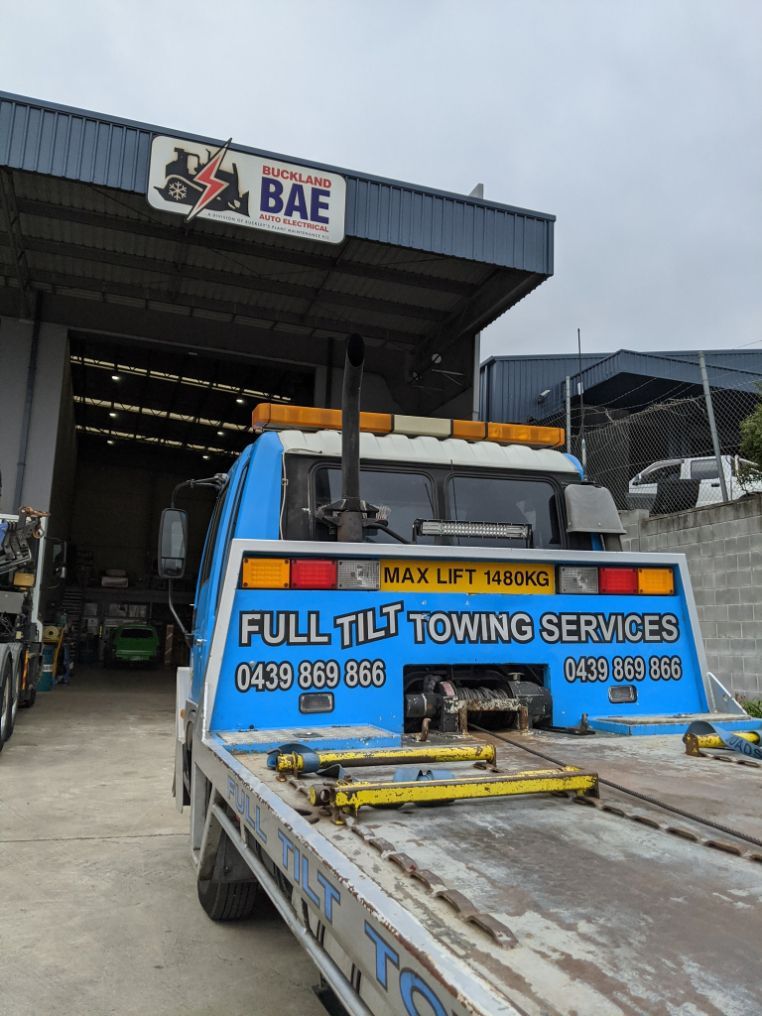 A Blue Tow Truck  — Auto Electrical Services in Nowra, NSW