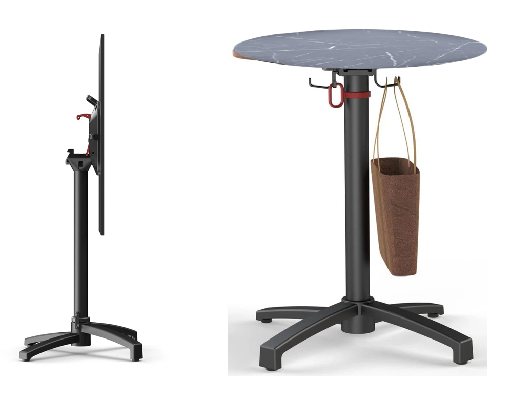 Mesa Redonda Plegable 60 cm de diámetro