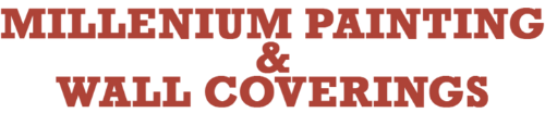 "Millenium Painting & Wall Coverings" in brown text.