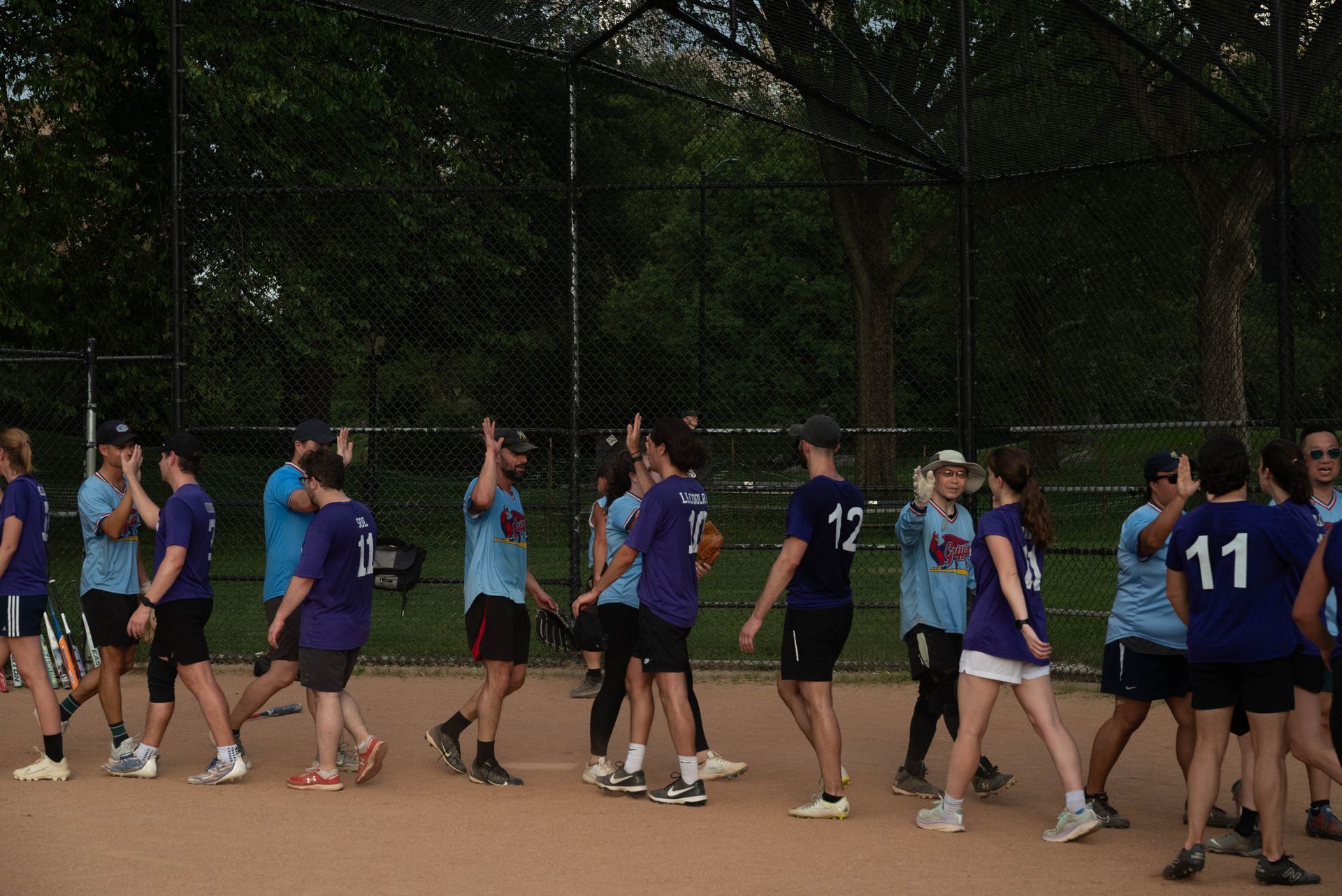 Coed Softball in Central Park, New York City