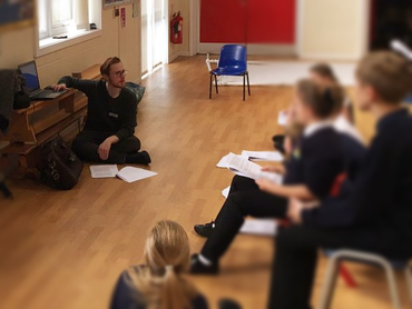 Image from a school drama workshop