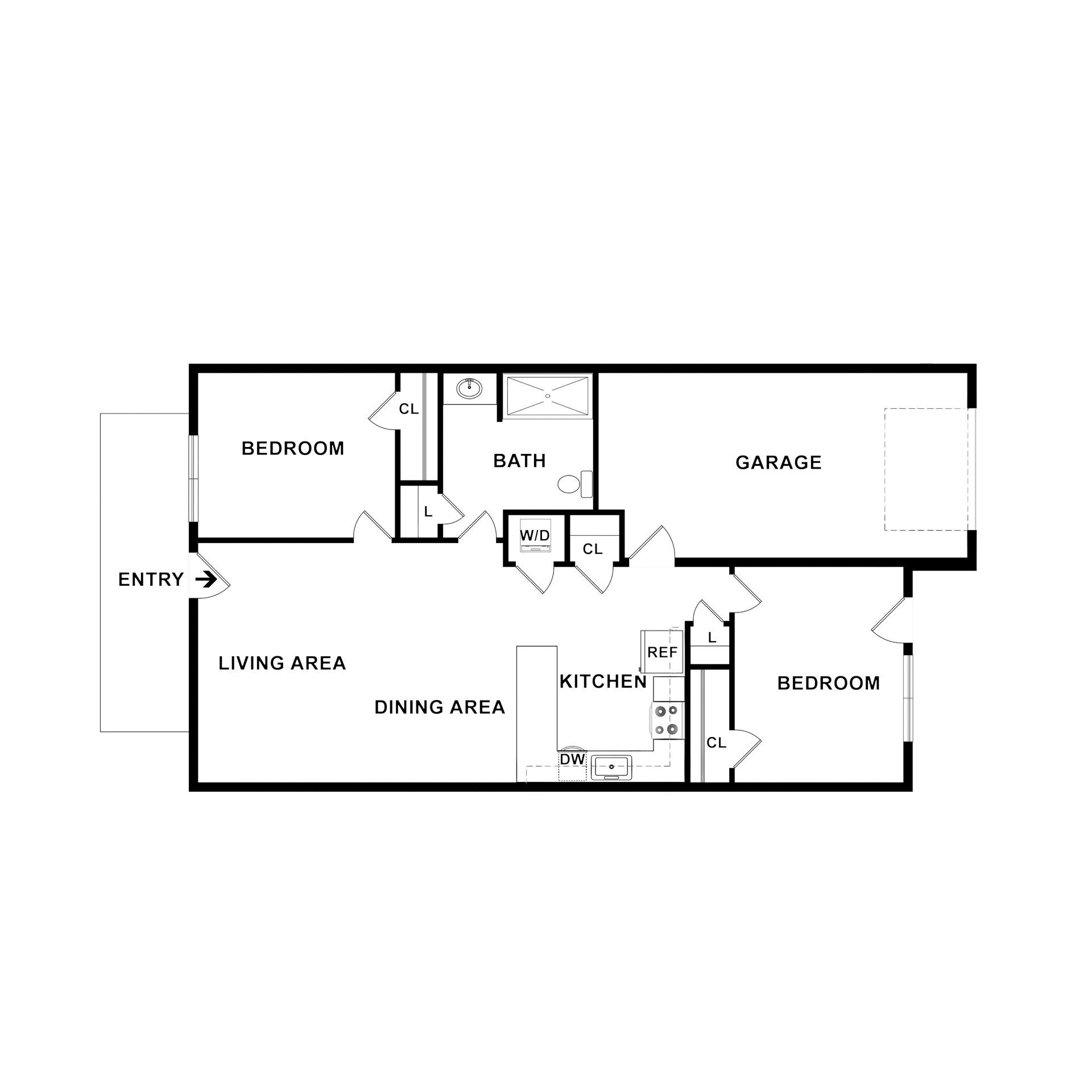 2 bedroom blueprint