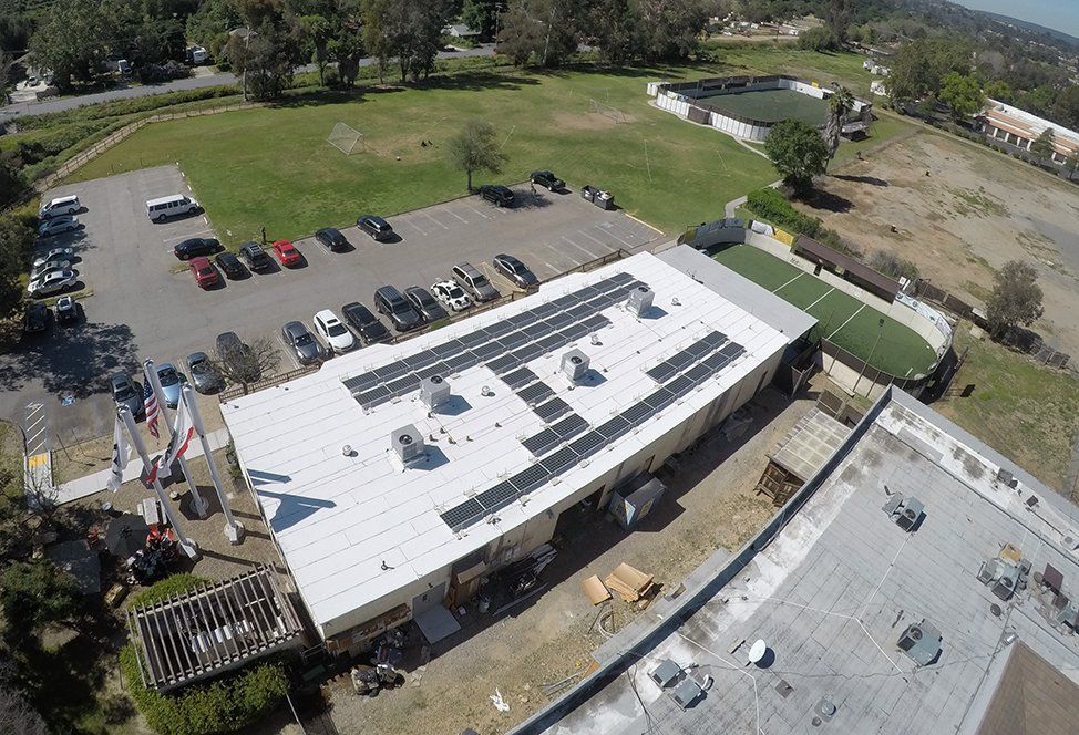 us green commercial solar panel install
