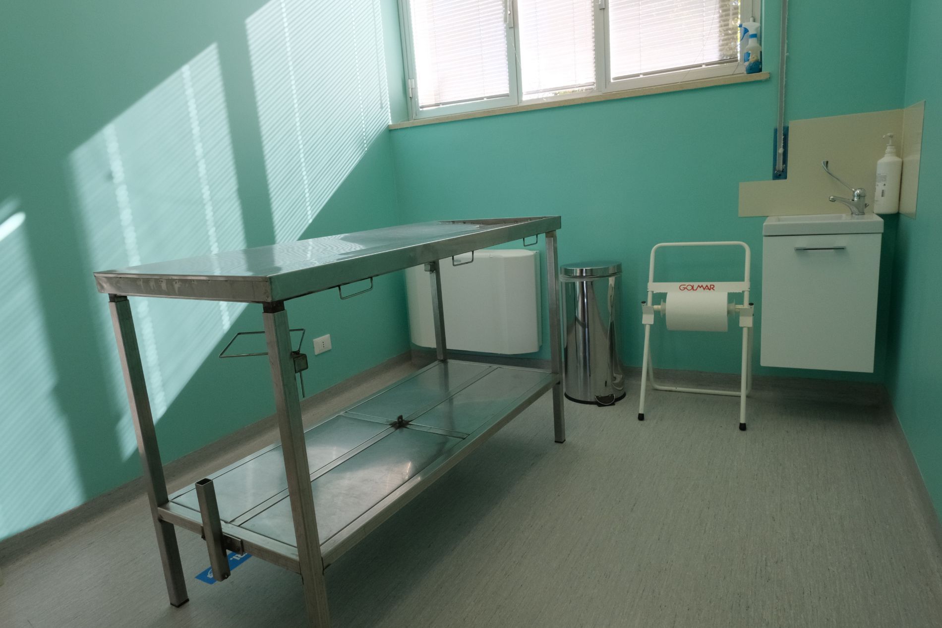 Tavolo per visite veterinarie