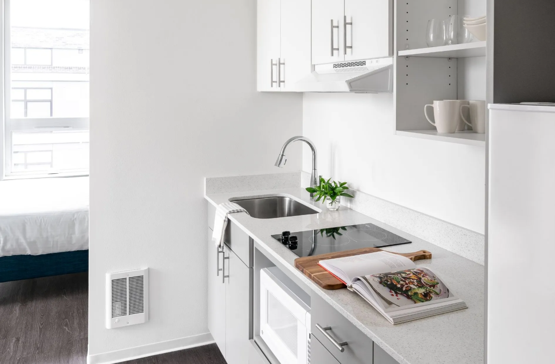 Photo showing the kitchen area