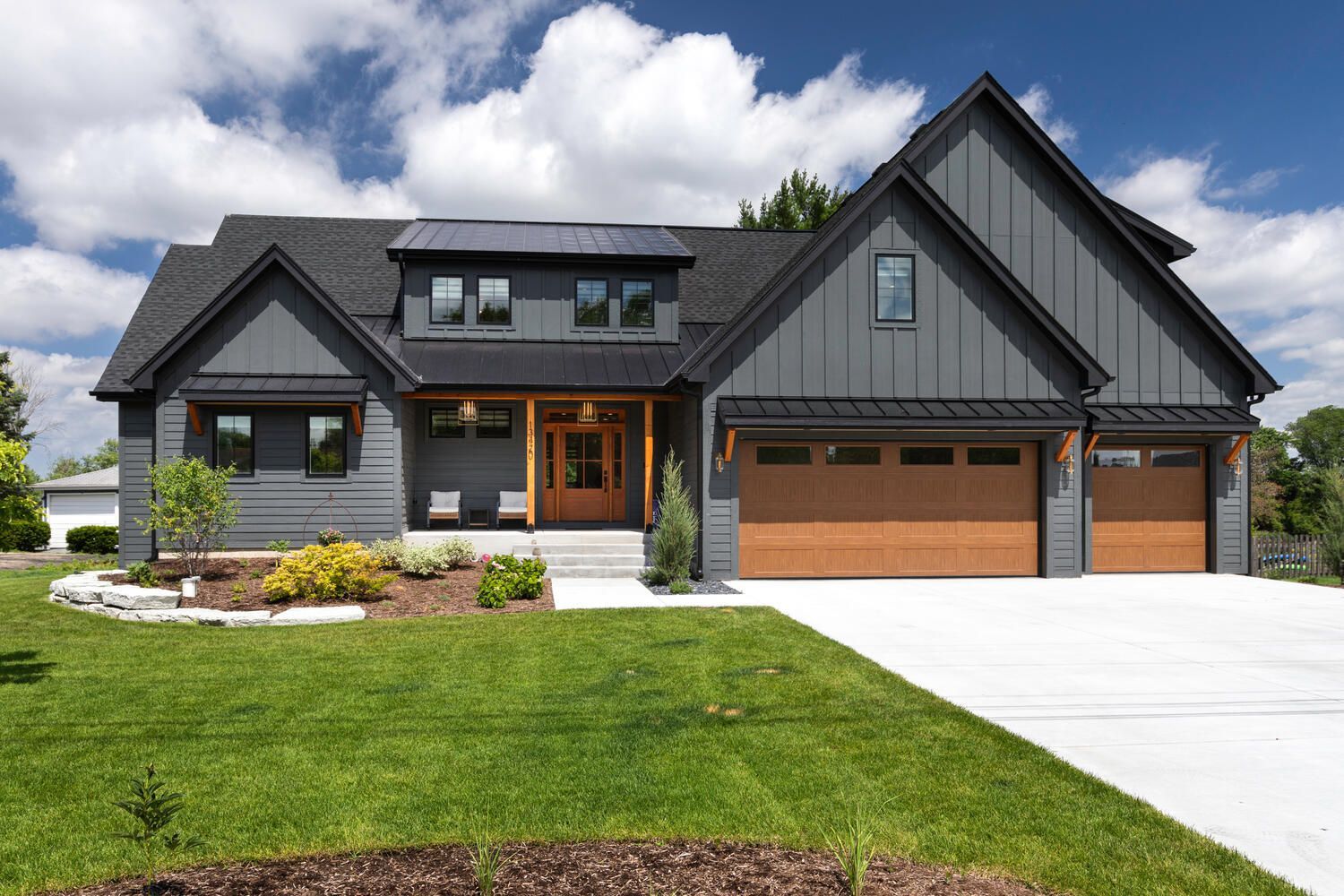 Custom home in Plainfield, Illinois exterior.  Chicago western suburbs Hinsdale Elmhurst, Naperville, Wheaton, Oak Brook.