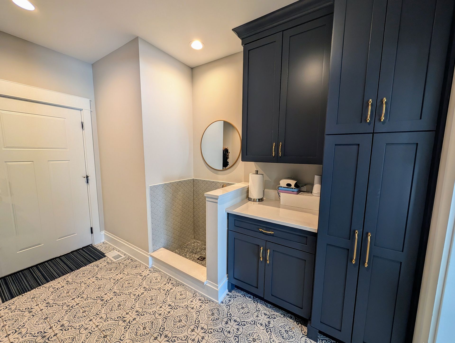 Custom dog wash in Elmhurst, Illinois.  Chicago western suburbs custom homes in Plainfield, Hinsdale, Naperville, Wheaton.