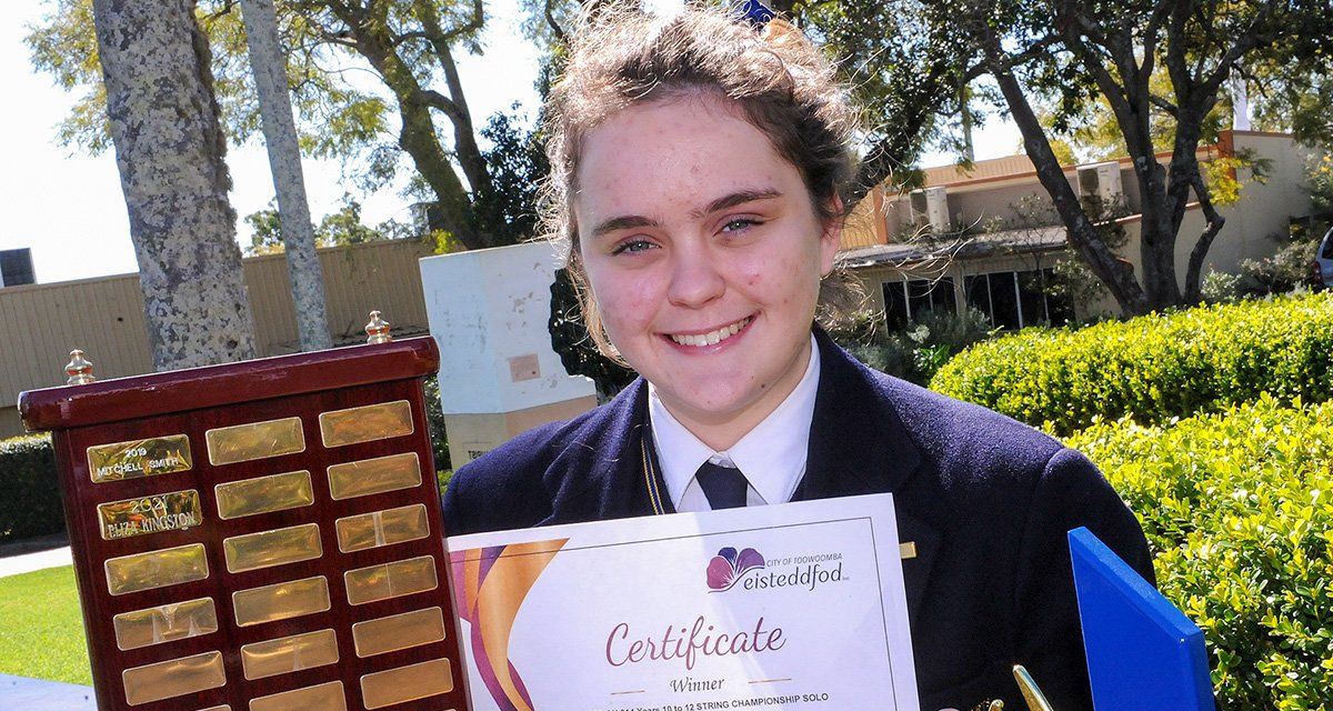 Talented violinist Eliza Kingston awarded Strings Championship Trophy