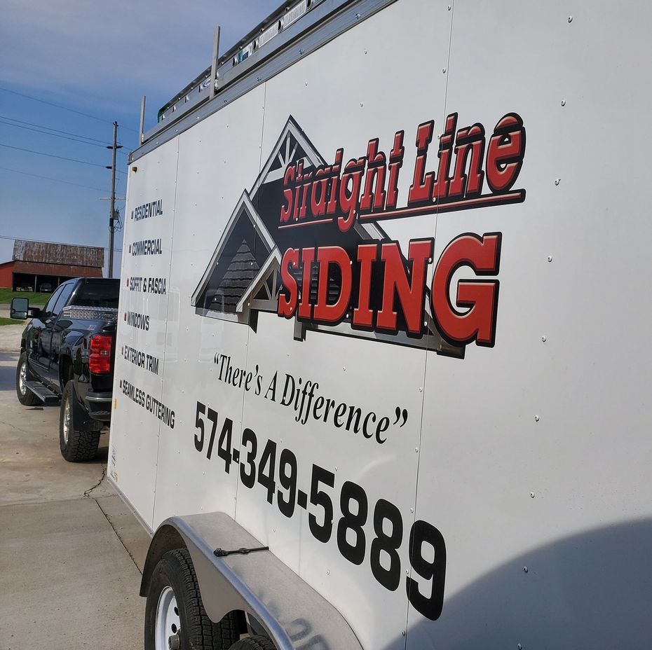 White trailer with