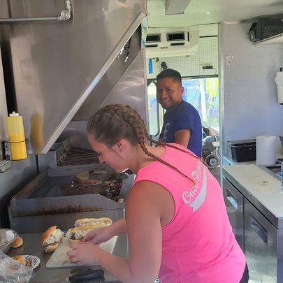 Once Famous Grill Crew Cooking