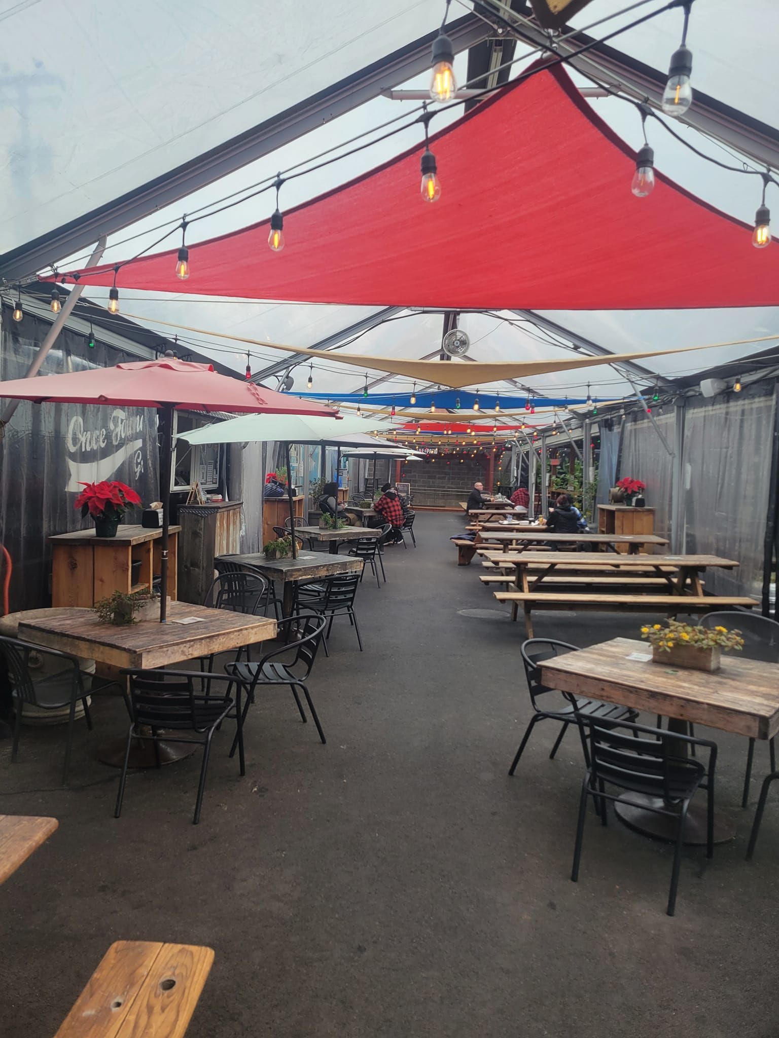 Beergarden in Eugene patio seating