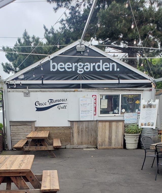 Once Famous Grill Original Cart in the Beergarden in Eugene