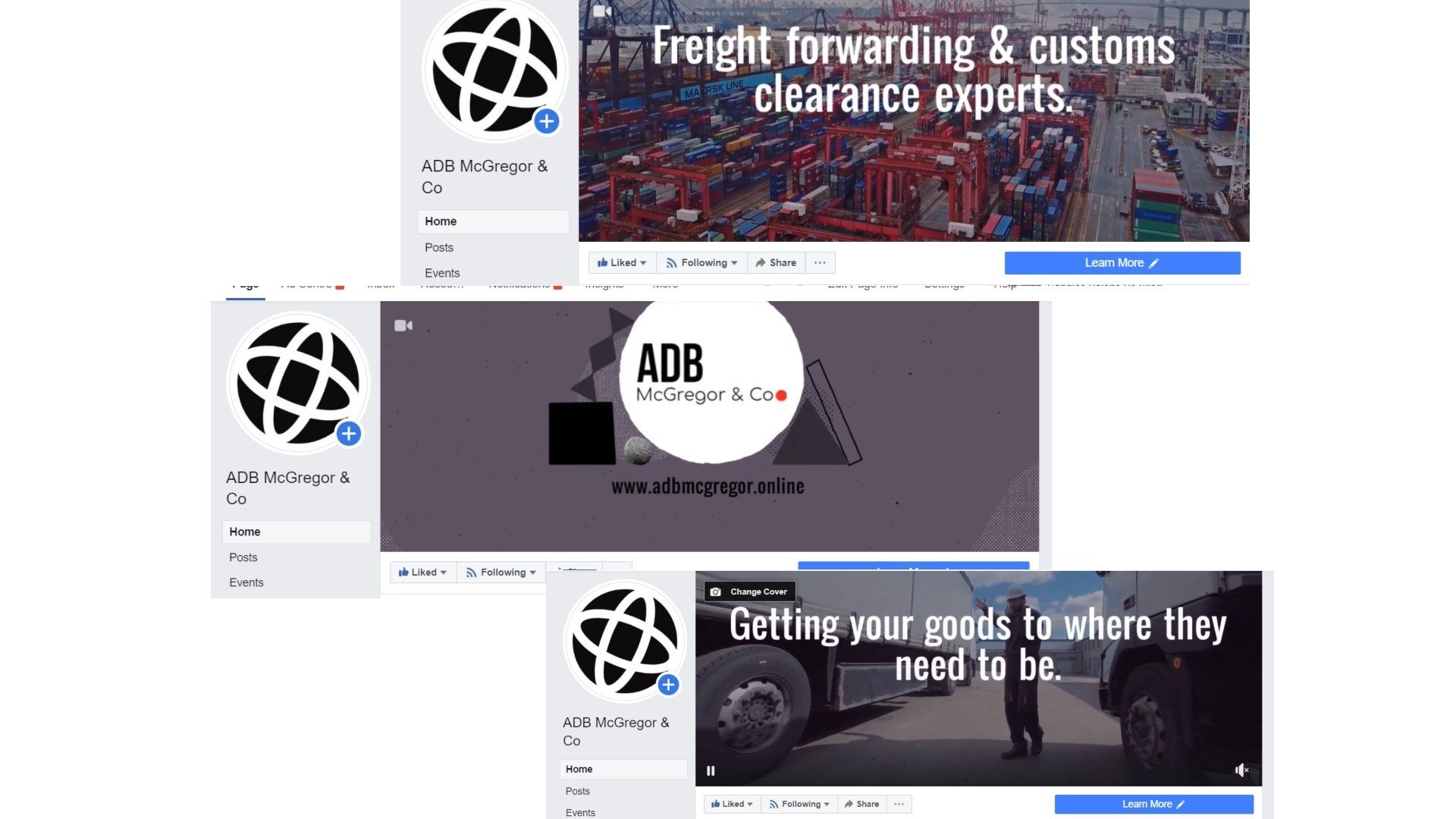 Portfolio Website Design for ADB McGregor | 3 Wise Ladies