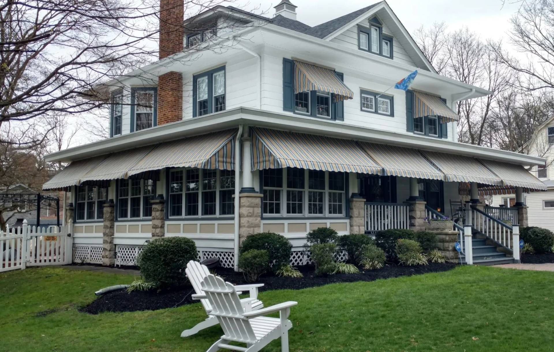 An awning on a home near Haddon Heights, New Jersey (NJ)