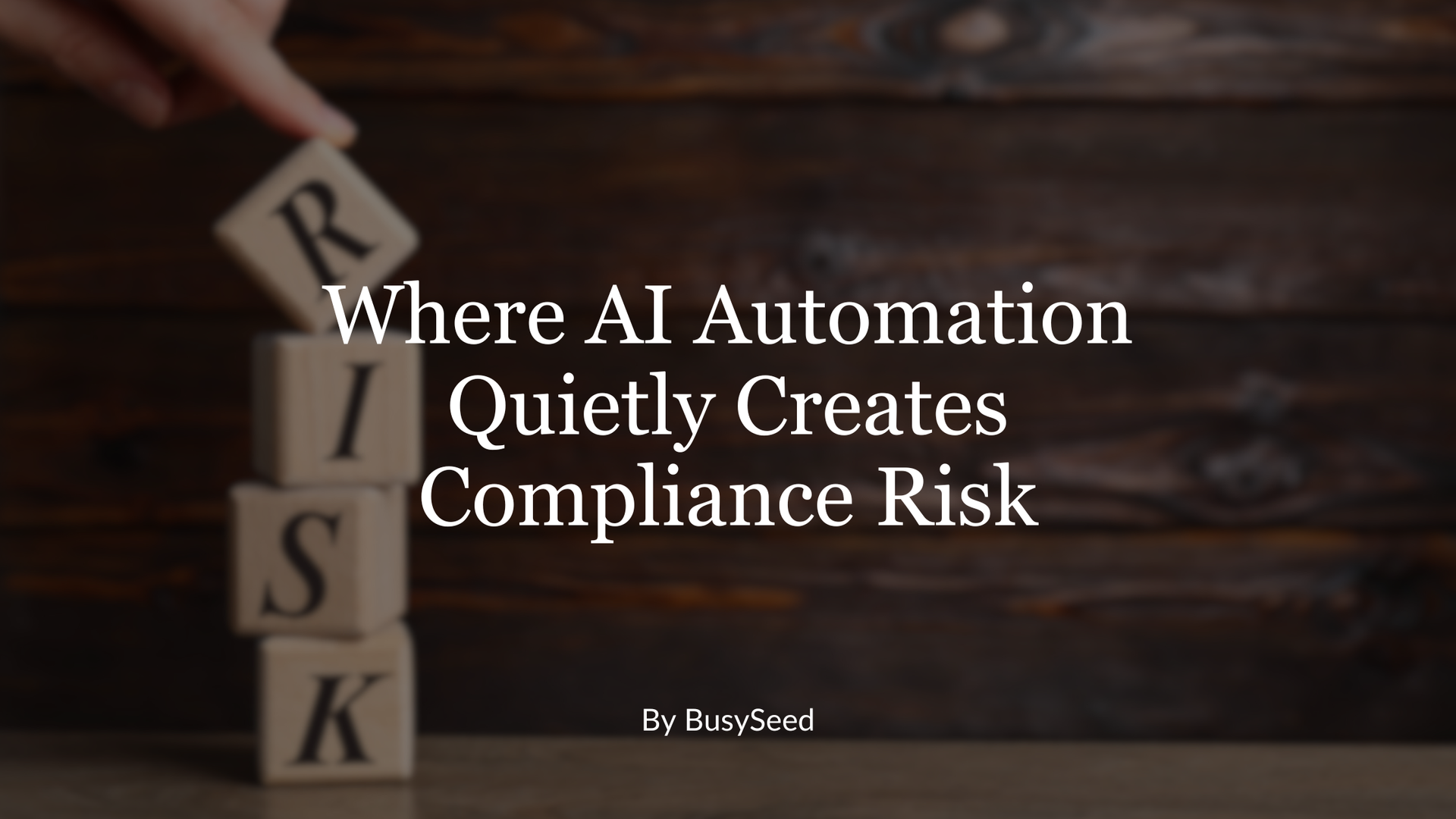 Wooden blocks stacked to spell 