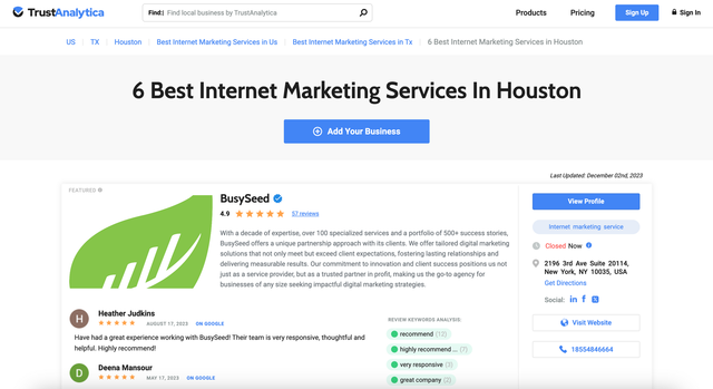Houston Digital Marketing Agency & Search Marketing Firm
