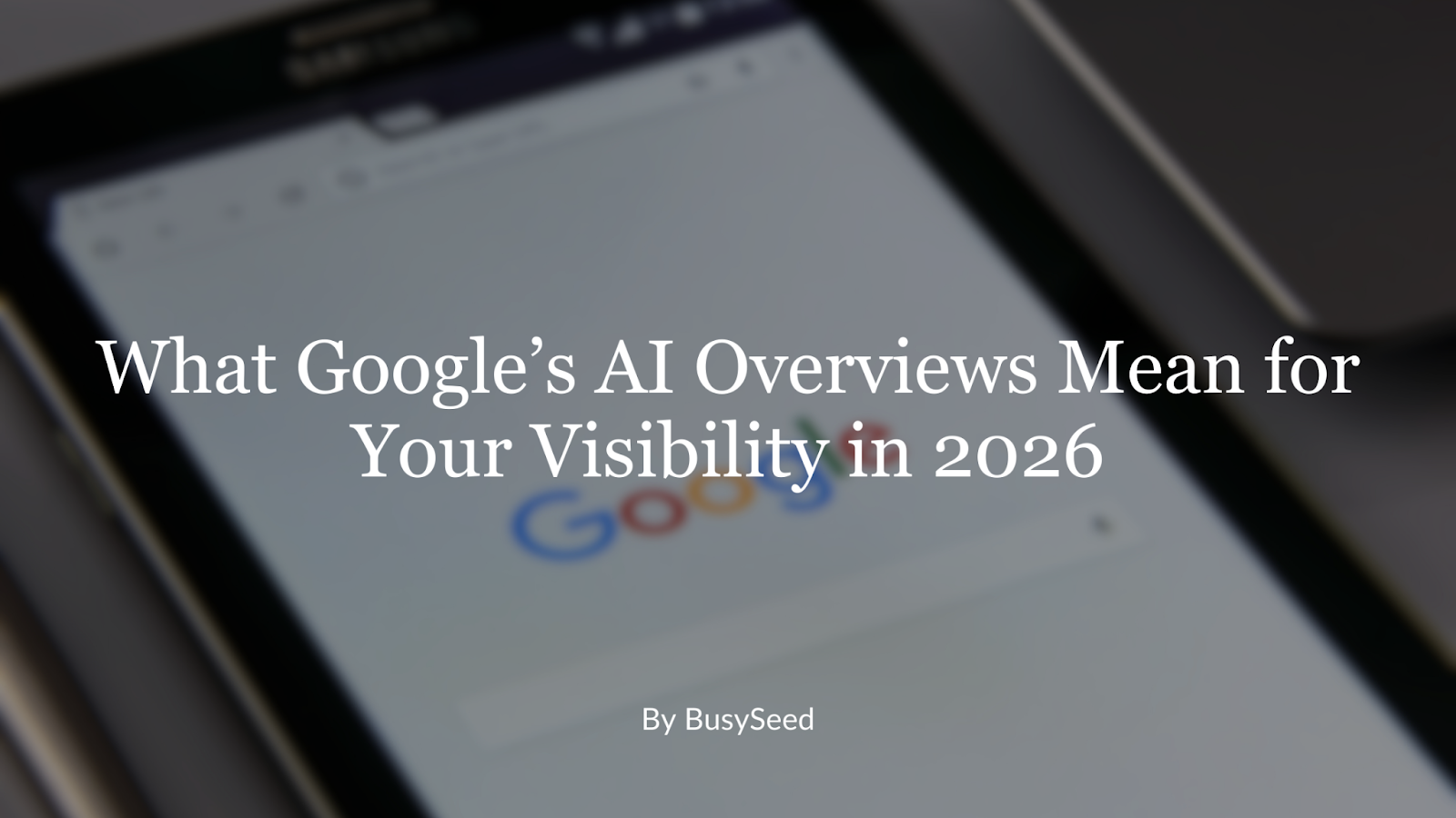 A smartphone displays a search interface with the title 