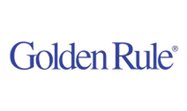 The golden rule logo is blue and white on a white background.