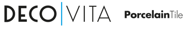 A decovita porcelain tile logo on a white background