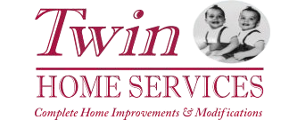 The logo for twin home services complete home improvements and modifications
