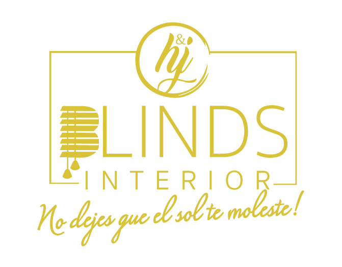 A logo for blinds interior says no dejes que el sol te moleste