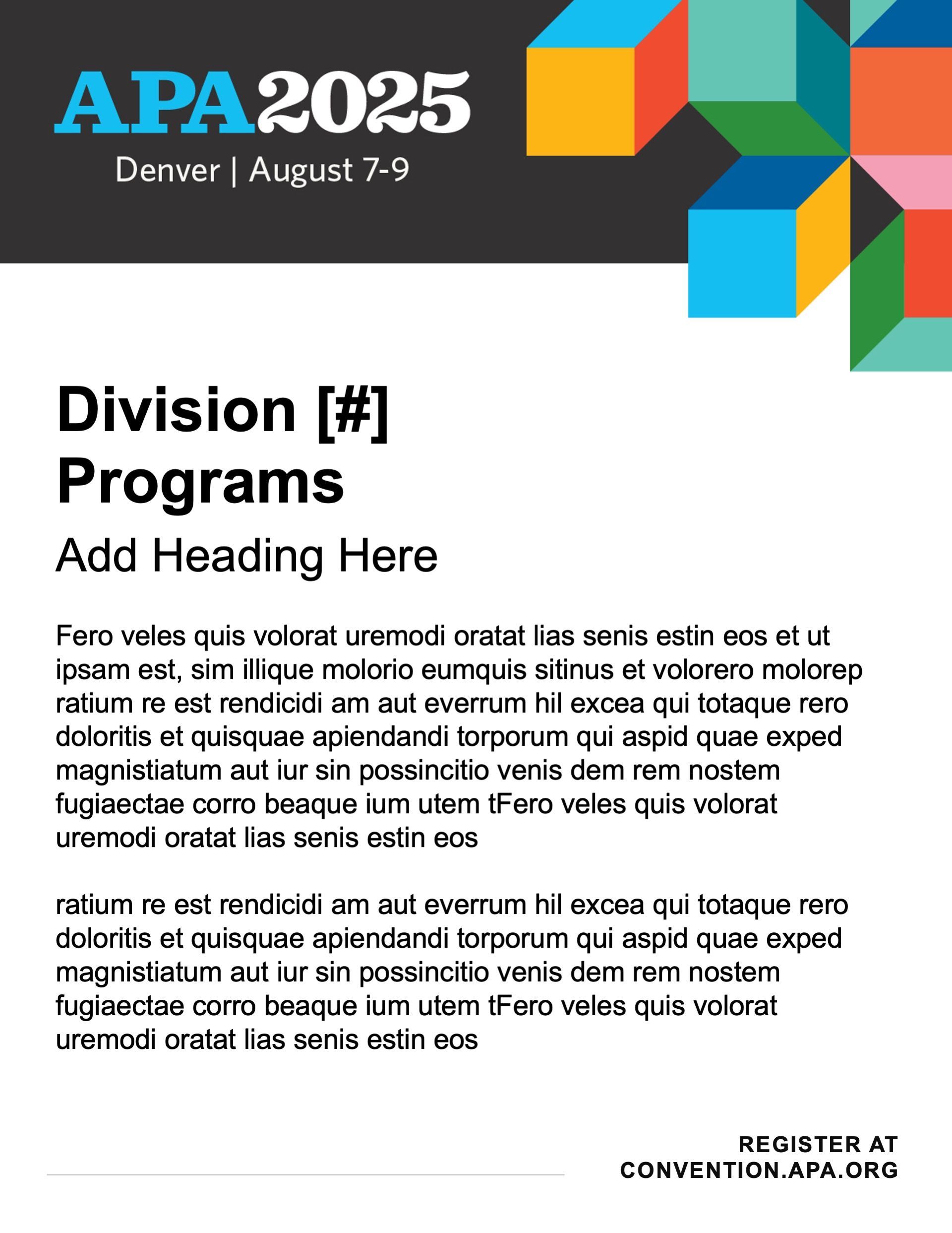 Sample flyer