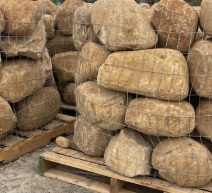 A pile of rocks sitting on top of each other on a table.