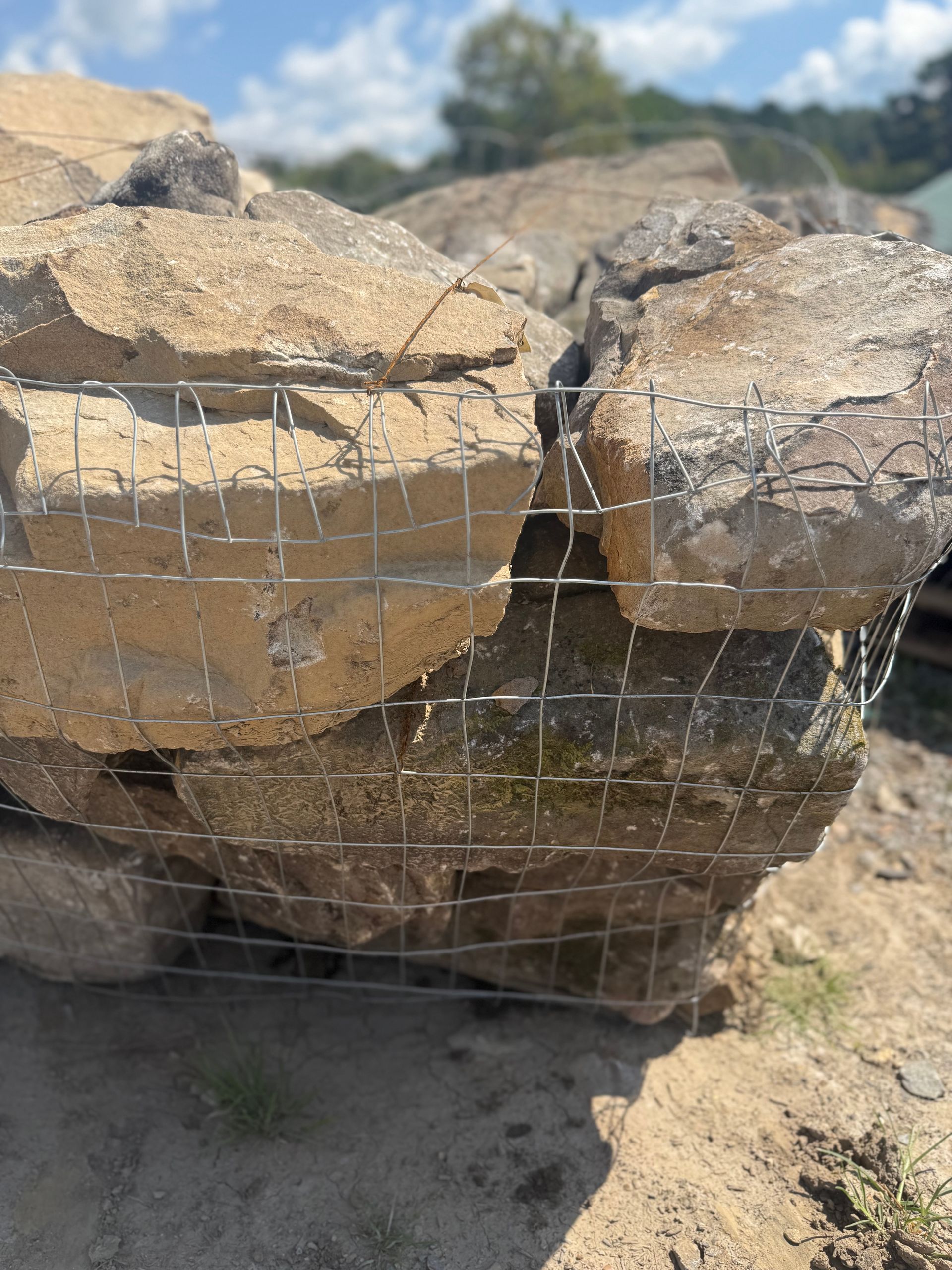 A pile of rocks sitting on top of each other on a table.