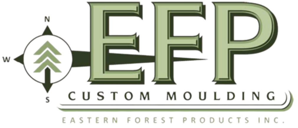 A logo for eep custom moulding eastern forest products inc.