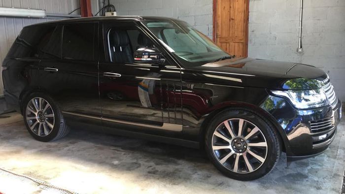 Polished and Coated Black Range Rover