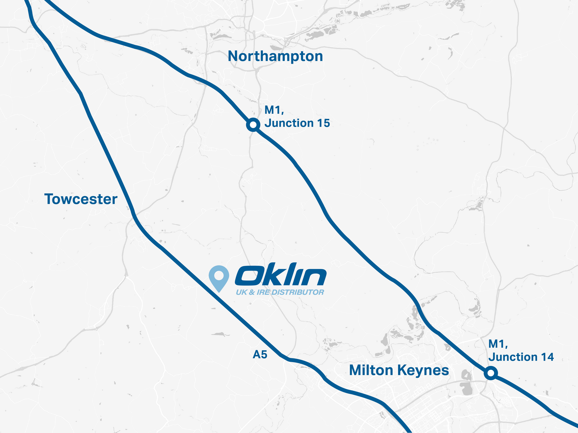 Oklin Location Map
