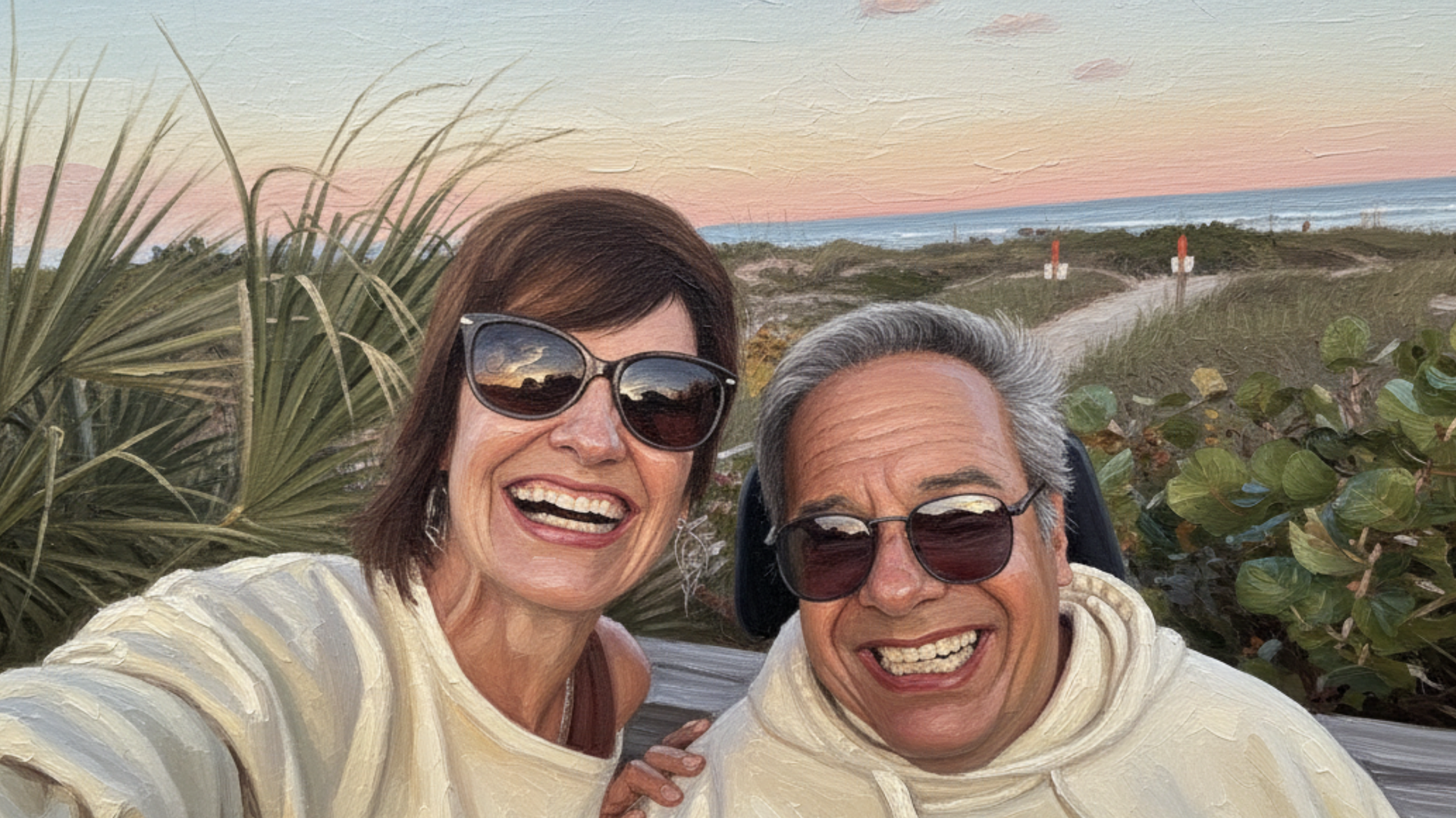 Hector Del Valle and beloved Ginny, living life to its fullest.