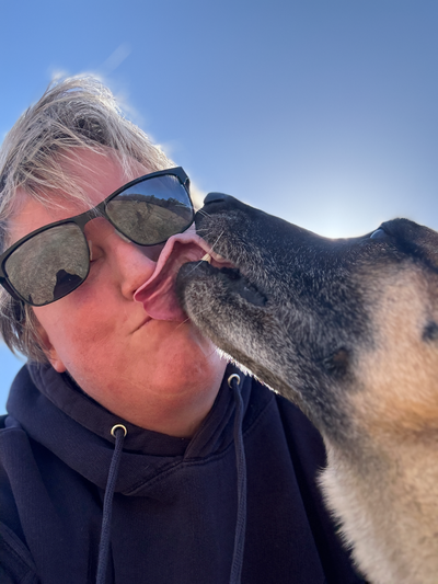 Image of Jen and Her pup